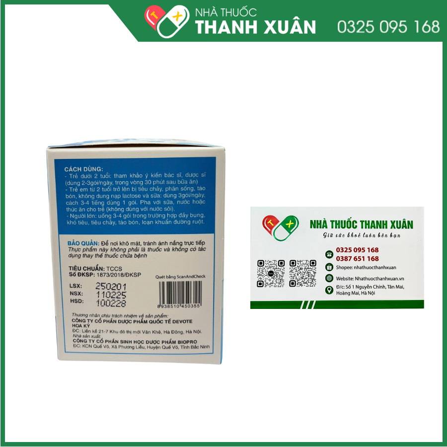 Devote Micarmin - Bổ sung vi khuẩn có lợi, enzym tiêu hóa